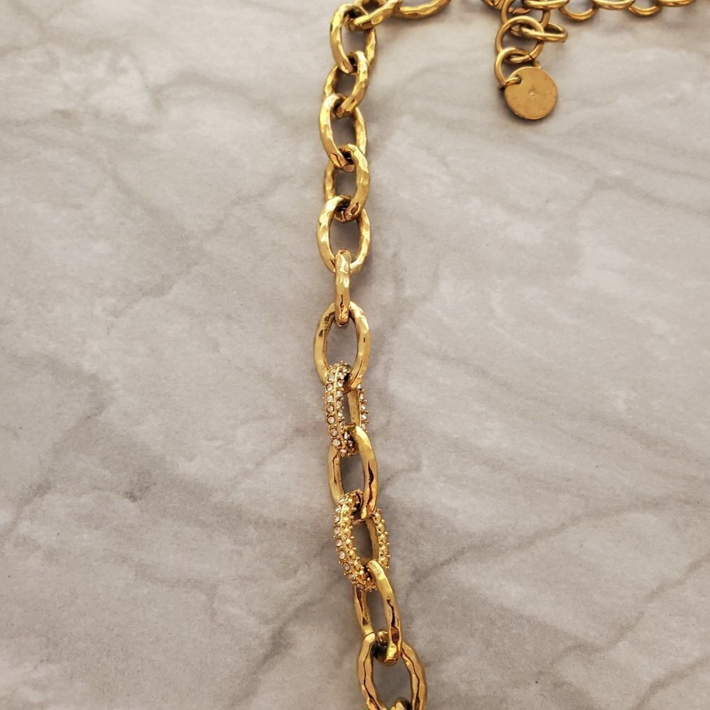 ✨ Stella and Dot Rhinestone Crystal Pave Link Christina Necklace ✨ - Picture 15 of 16